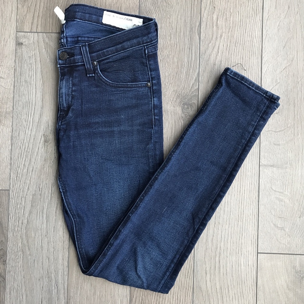 Rag @ Bone Skinny jeans, beautiful dark wash